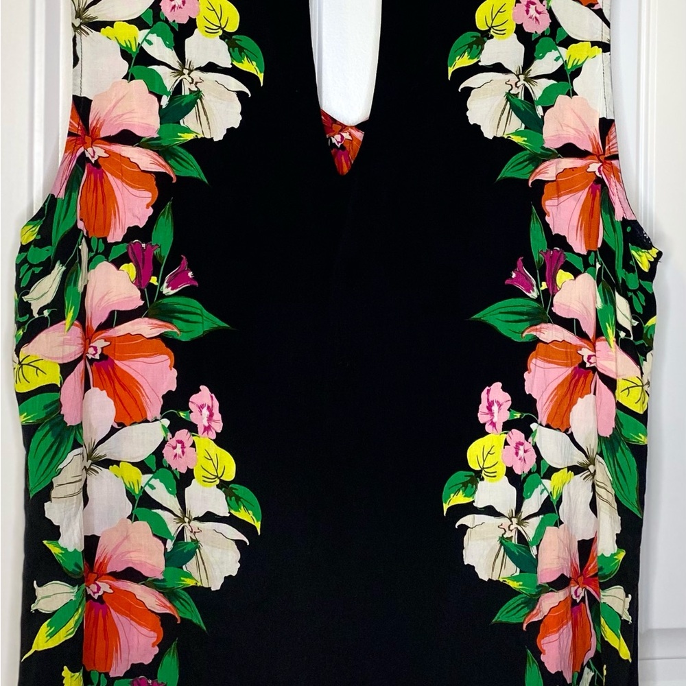 Old Navy women's black, red, and green sleeveless top size 1X - Picture 3 of 5